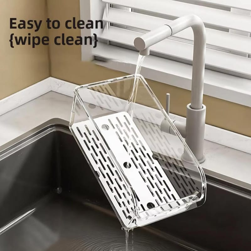 Acrylic fridge storage box with drain tray
