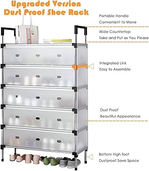 Shoe storage cabinet Foldable and space-saving design