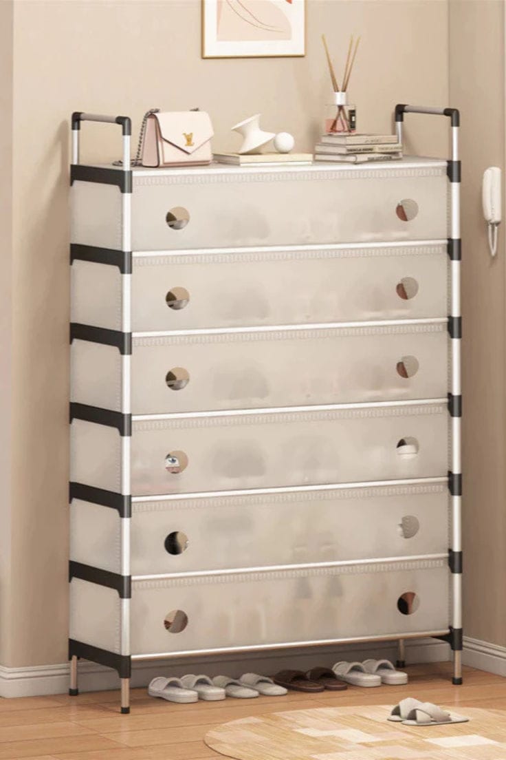 Shoe storage cabinet Foldable and space-saving design