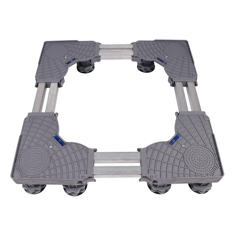 Heavy duty adjustable refrigerator/washing machine base stand