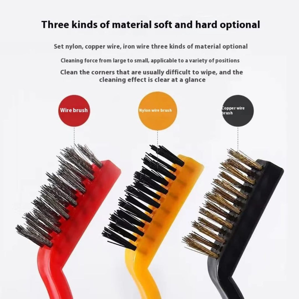 3 Pc Multifunctional Wire Cleaning Brush