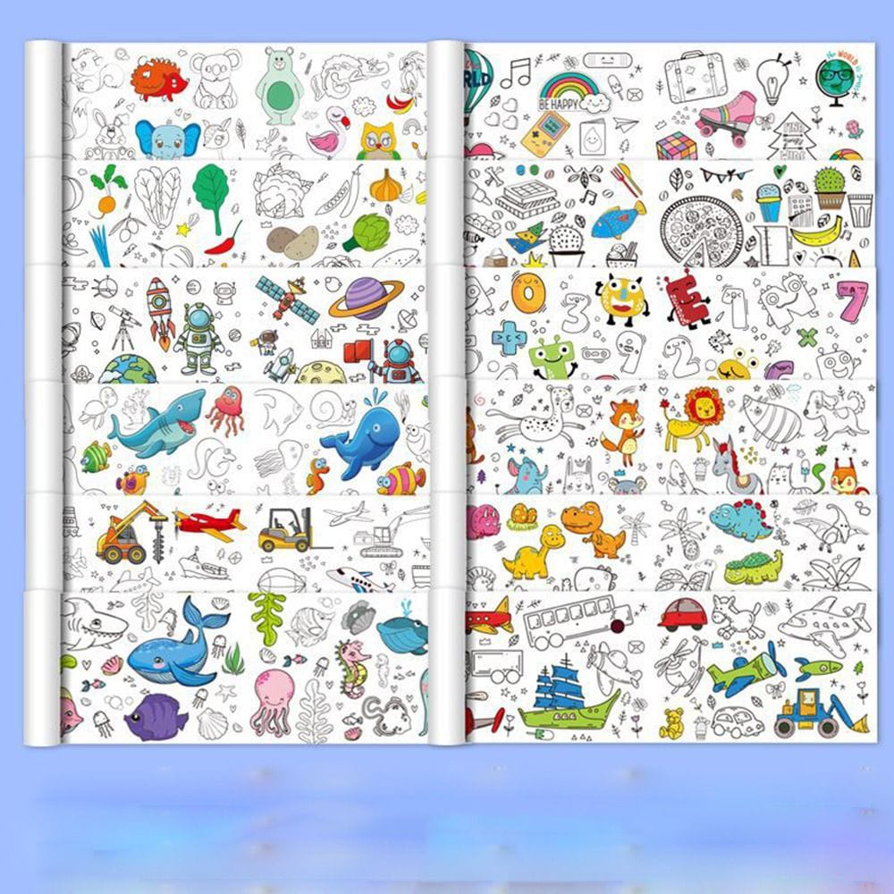 Children's Drawing Roll Coloring Paper Roll for Kids