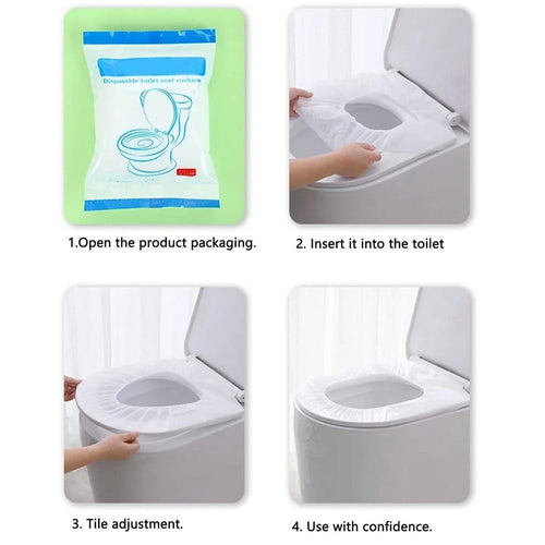 10pcs Portable  disposable Toilet Seat Cushion Paper