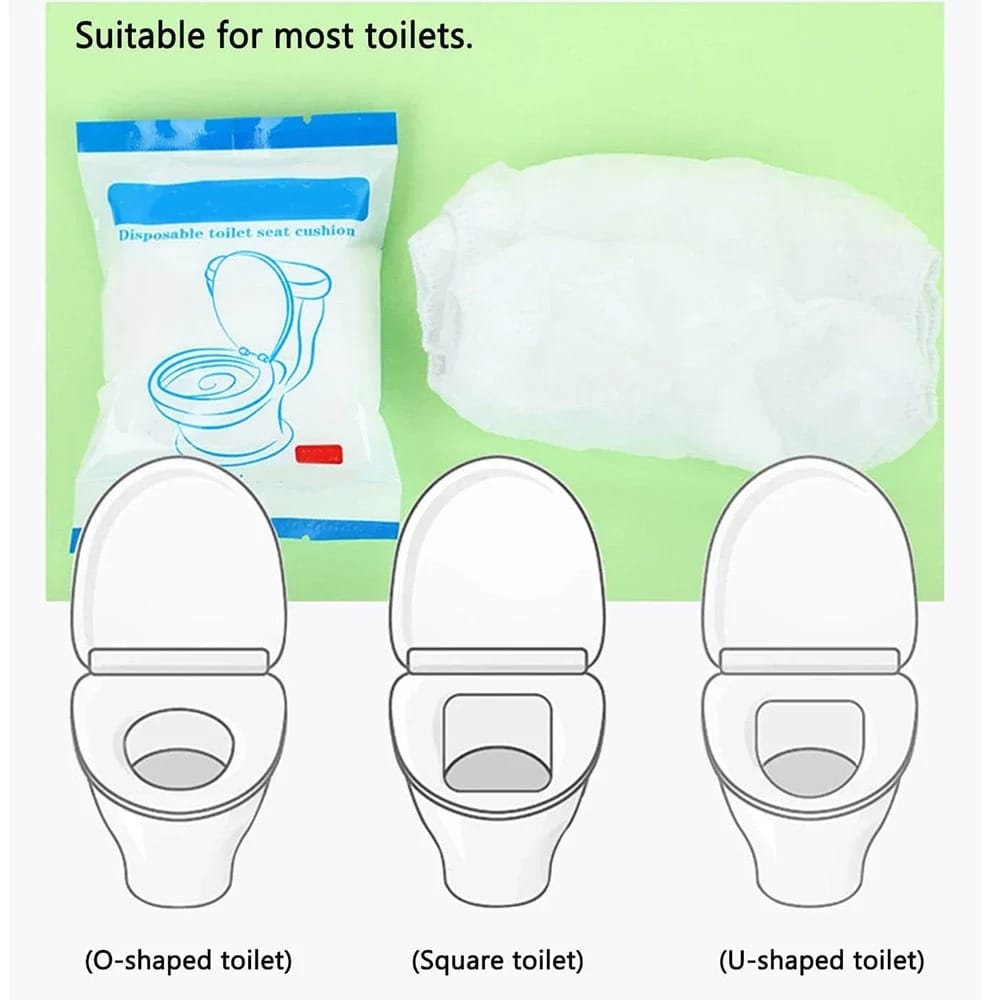 10pcs Portable  disposable Toilet Seat Cushion Paper