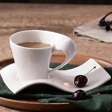 6pcs wavy cup and saucer